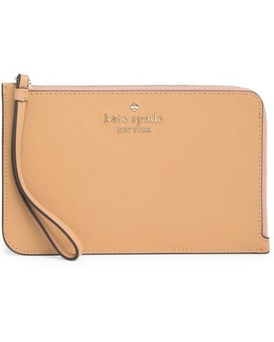 Kate Spade Cameron Medium Wristlet - Natural