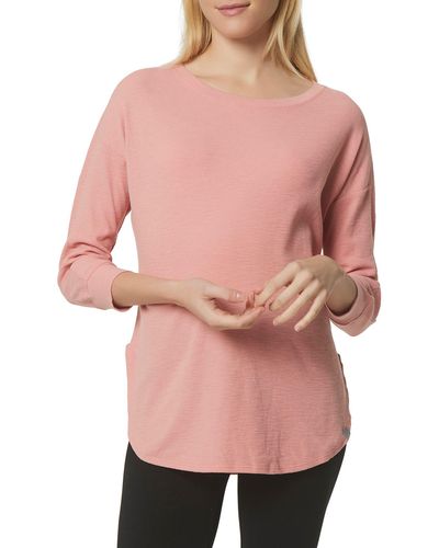 Marc New York Waffle Thermal T-shirt - Pink