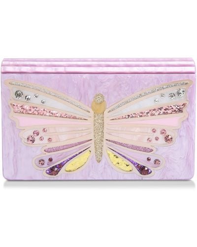 Kurt Geiger Embellished Butterfly Clutch - Pink
