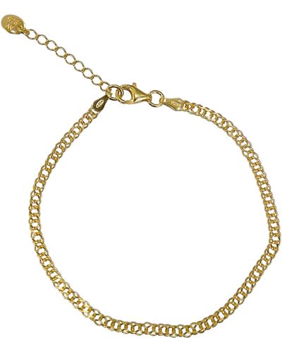 Argento Vivo Sterling Silver Curb Chain Bracelet - Metallic
