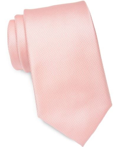 Tommy Hilfiger Micro Texture Solid Tie - Pink