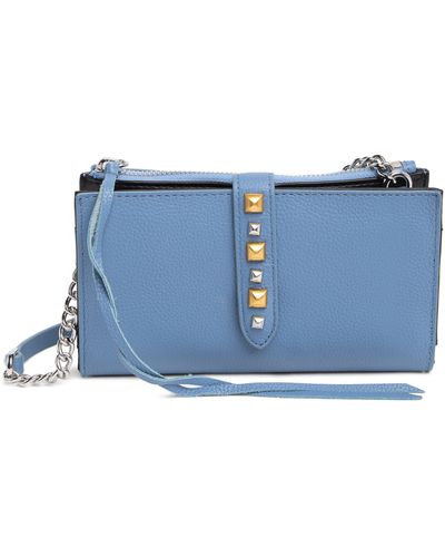 Rebecca Minkoff Studded Wallet On A Chain - Blue