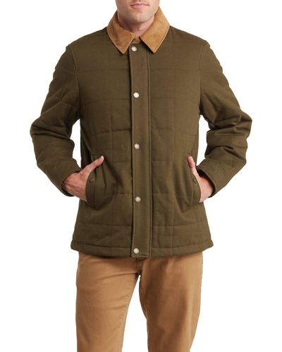 Pendleton Piedmont Quilted Canvas Jacket - Green