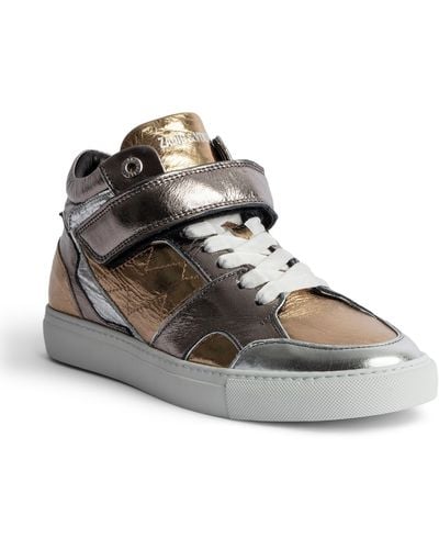 Zadig & Voltaire Flash Vintage Sneaker - Metallic