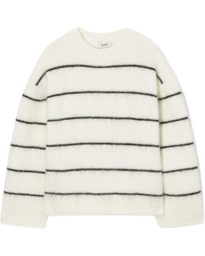 COS Textured Mohair-blend Sweater - Natural