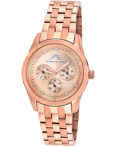 Porsamo Bleu Diana Diamond Japanese Quartz Watch - Pink