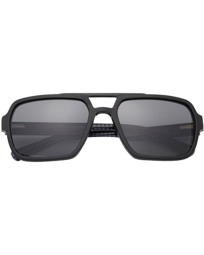 Ted Baker 59mm Polarized Navigator Sunglasses - Black