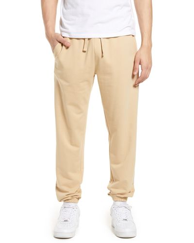 Native Youth Cotton Blend Jersey Sweatpants - Natural