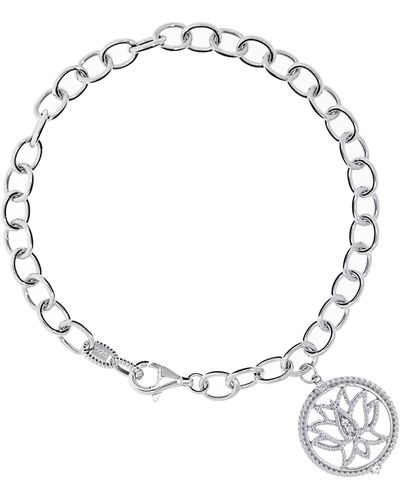 Judith Ripka Little Jewels White Topaz Charm Bracelet