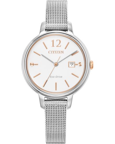 Citizen Eco-drive Mesh Strap Watch - Metallic