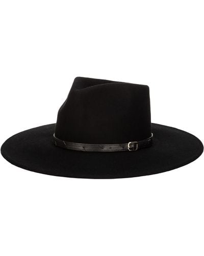 San Diego Hat Flameworthy Wool Felt Fedora - Black