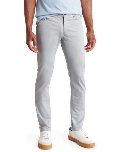 T.R. Premium Slim Fit Cotton Stretch Chino Pants - Gray