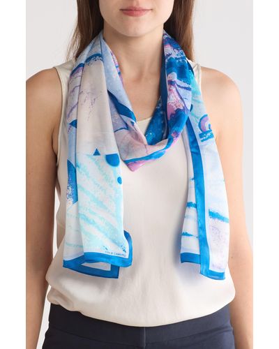 Vince Camuto Butterfly Wing Oblong Scarf - Blue