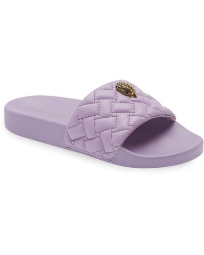 Kurt Geiger Meena Eagle Slide Sandal - Purple