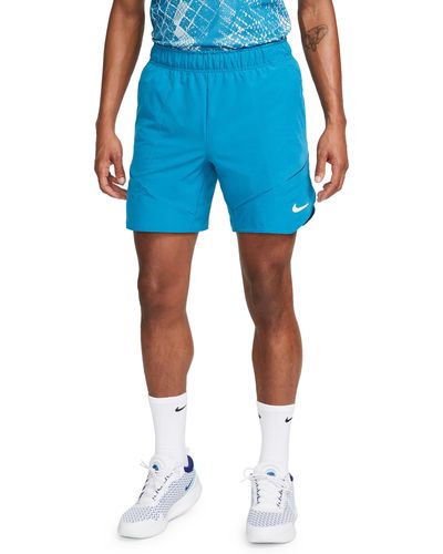 Nike Court Dri-fit Advantage 7" Tennis Shorts - Blue