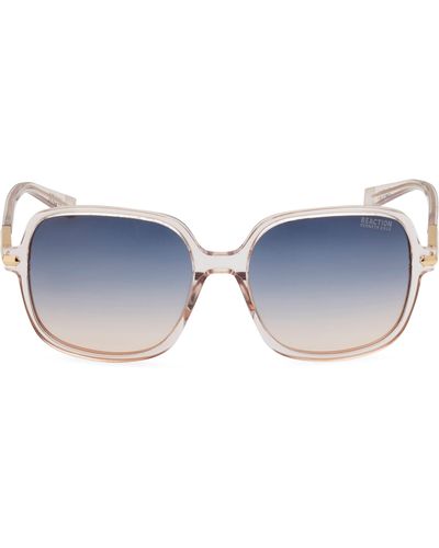 Kenneth Cole 56mm Gradient Square Sunglasses - Blue