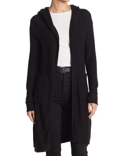 Go Couture Wrap Front Cardigan - Black