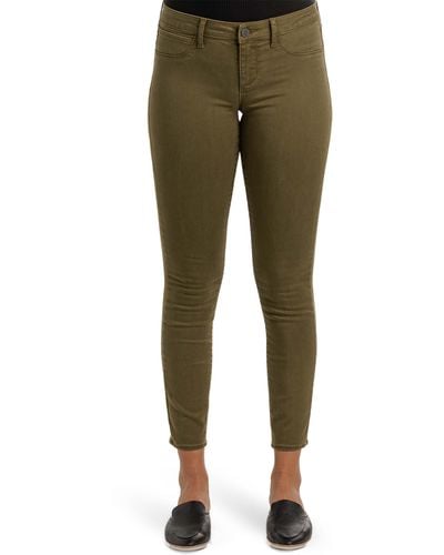 Articles of Society Sarah Ankle Crop Skinny Jeans - Green