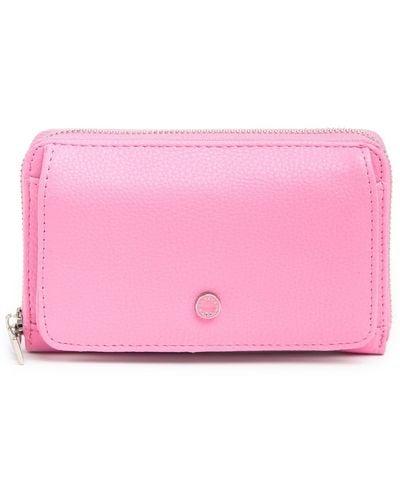 Steve Madden Core Zip Around Wallet In Bubblegum Pink At Nordstrom Rack