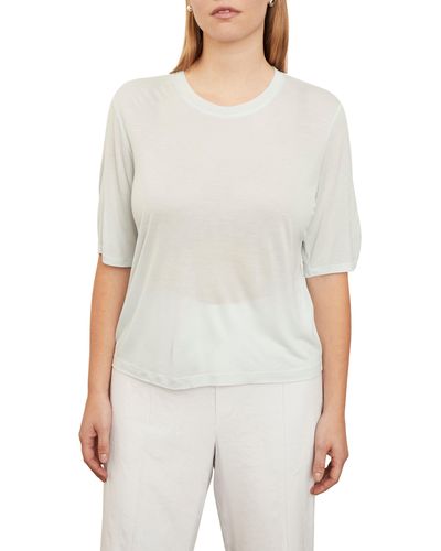 Vince Elbow Sleeve Top - White