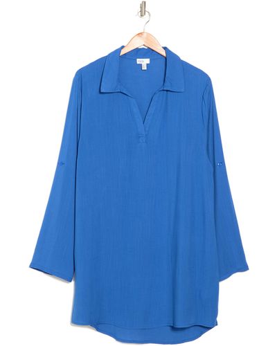 Nordstrom Everyday Flowy Cover-up Tunic - Blue