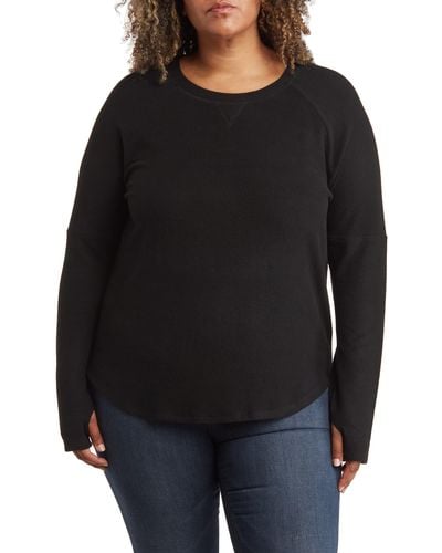 Sweet Romeo Raglan Sleeve Pullover Sweater - Black