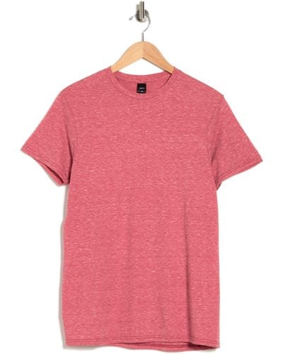 JEFF Speckle Crewneck T-shirt In Red Heather At Nordstrom Rack