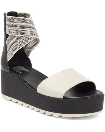 Sorel Cameron Flatform Wedge Sandal - Black