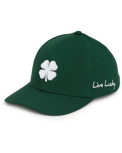 Black Clover Clover Logo Perforated Baseball Cap - Green