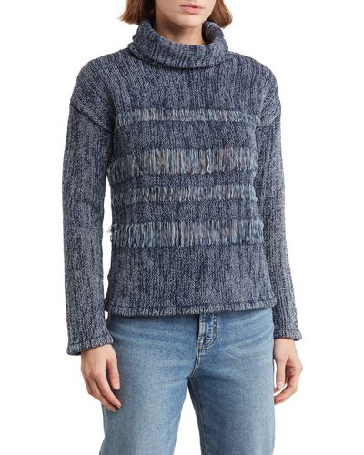 AG Jeans Quad Turtleneck Sweater - Blue