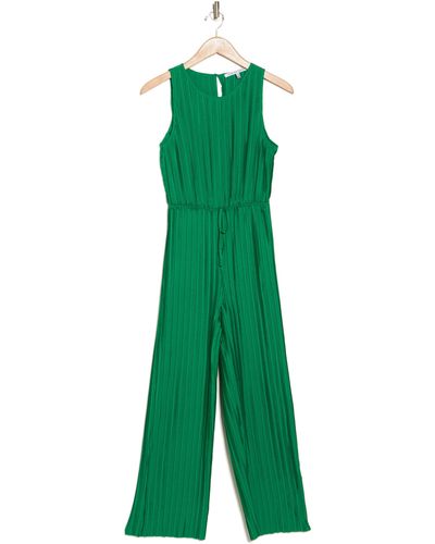 Collective Concepts Woven Straight Leg Jumpsuit - Green