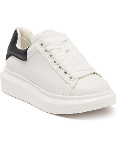 Steve Madden Gaines Platform Sneaker - White