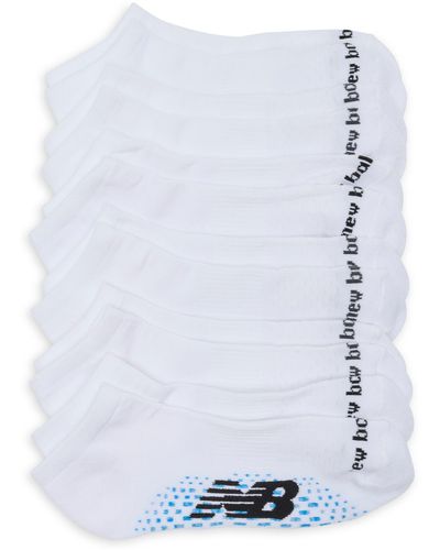 New Balance 6-pack Performance Low Cut Socks - White