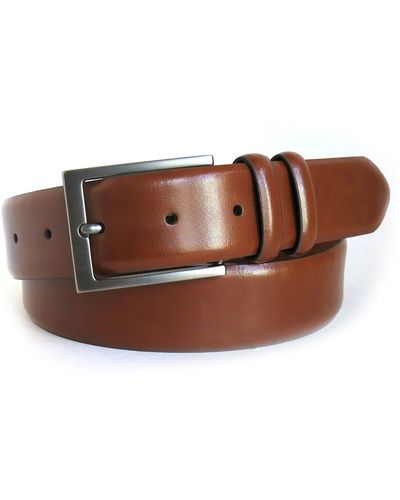 Boconi Double Loop Leather Belt - Brown