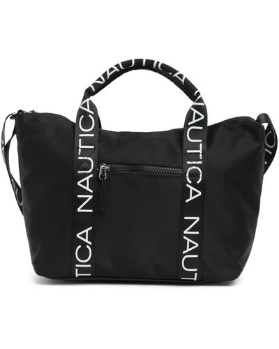 Nautica Bean Bag 2 Satchel Bag In Black At Nordstrom Rack