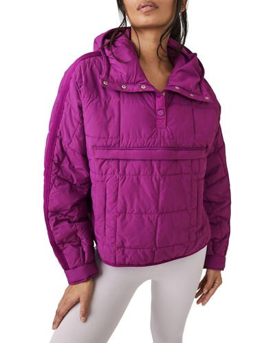 Fp Movement Pippa Water Resistant Packable Pullover - Purple