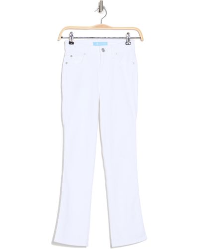 7 For All Mankind Kimmie Crop Straight Leg Jeans - White