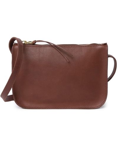 Madewell Simple Pouch Crossbody Bag In Soft Mahogany At Nordstrom Rack - Brown
