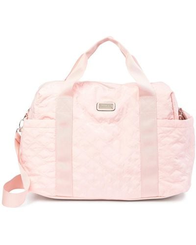 Madden Girl Quilted Weekend Tote Bag - Pink