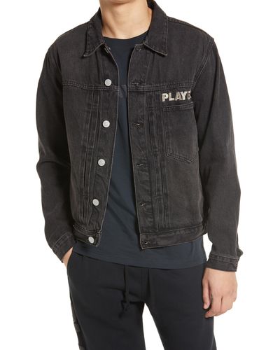 PacSun X Playboy Haus Denim Trucker Jacket - Black