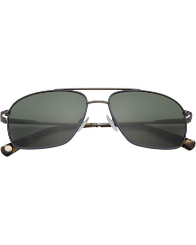 Ted Baker 58mm Full Rim Navigator Polarized Sunglasses - Green