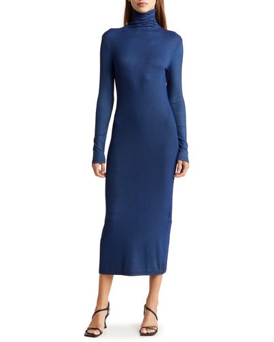 AG Jeans Chelden Long Sleeve Maxi Dress - Blue