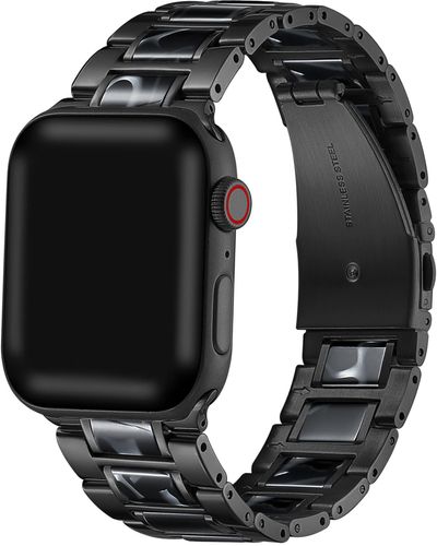 The Posh Tech Resin Detail 23mm Apple Watch® Bracelet Watchband - Black
