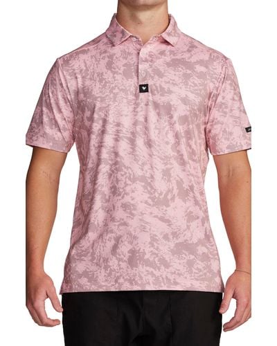 BAD BIRDIE Performance Golf Polo At Nordstrom - Pink
