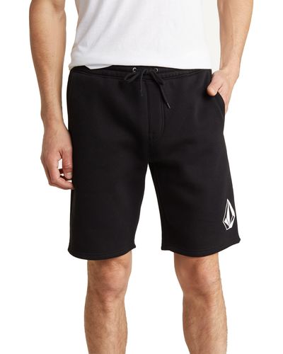 Volcom Bretter Fleece Shorts - Black