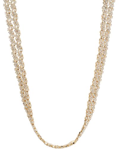Tasha Crystal Cluster Choker Necklace - White
