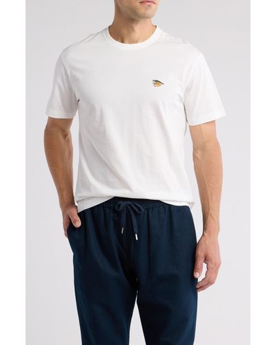 Rodd & Gunn Freshwater Logo Cotton T-shirt - White