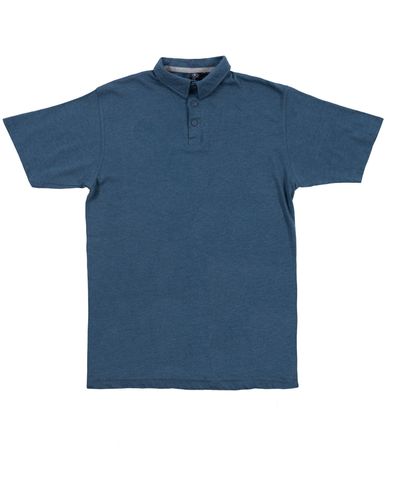 Burnside Short Sleeve Polo Shirt - Blue