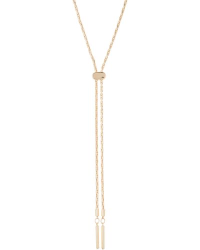 Nordstrom Dainty Chain Lariat Necklace - White