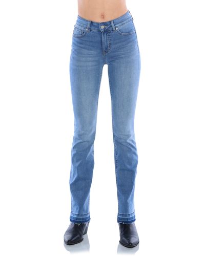 PROSPERITY DENIM Release Hem Bootcut Jeans - Blue